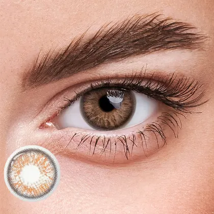 EyeLensy Love Letter Brown  | 1 Year