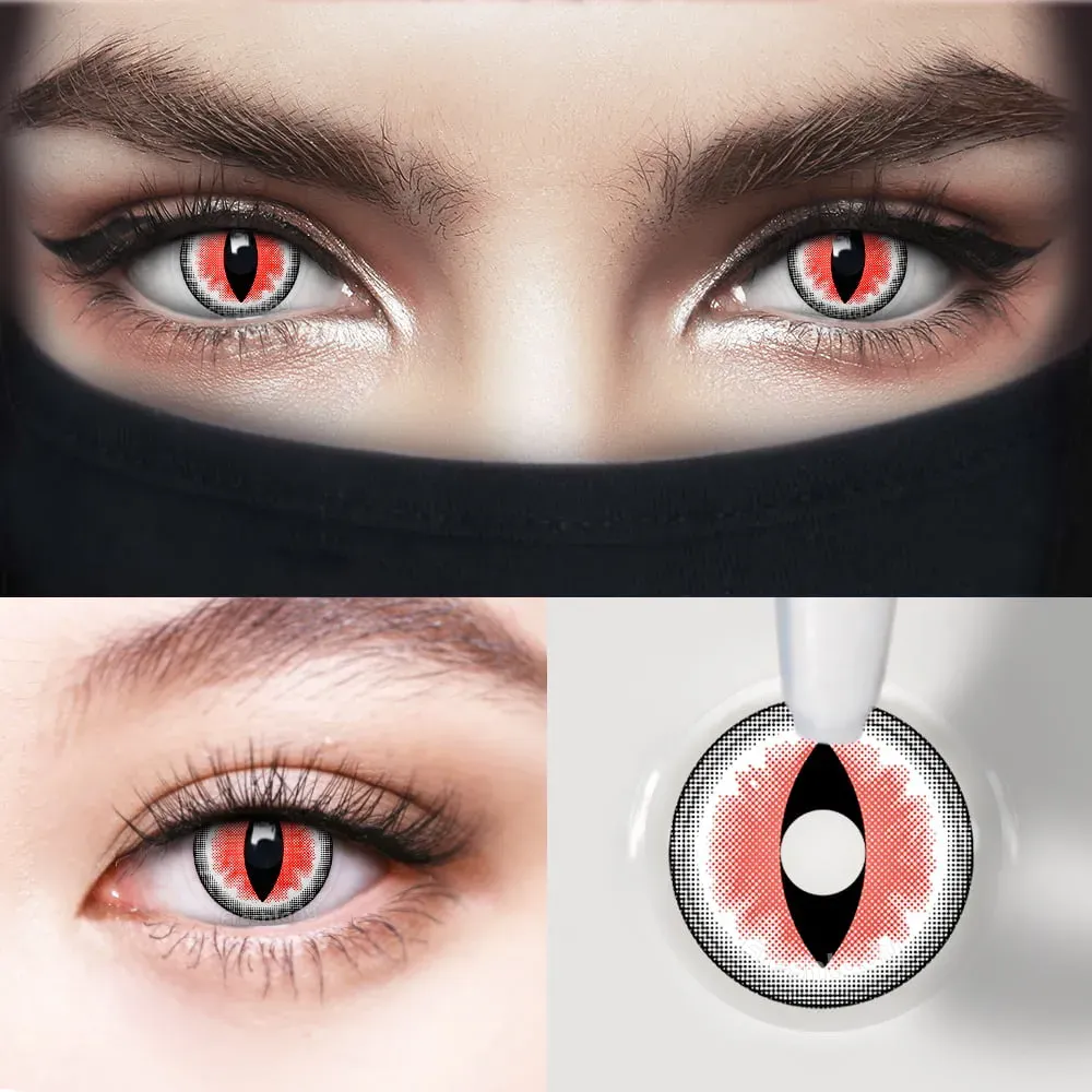 EyeLensy Ragdoll Cat Eyes Red | 1 Year